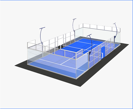 Campo da Padel 3B Padel - HYBRID - Prime Campo da padel HYBRID - Prime di 3B Padel