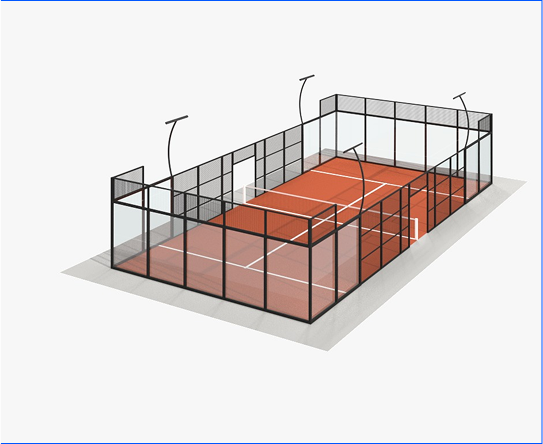 Campo da Padel 3B Padel - SMASH - Classic Campo da padel SMASH - Classic di 3B Padel