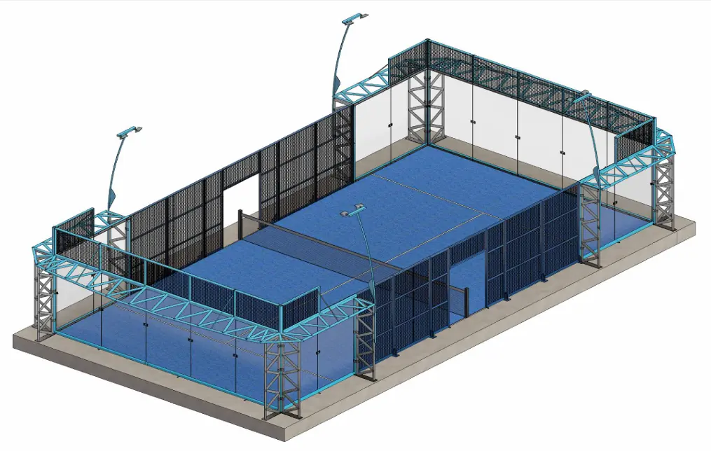Campo da Padel 3B Padel - WING ANTI-URAGANO Campo da padel WING ANTI-URAGANO di 3B Padel
